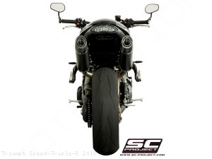 Oval High Mount Exhaust by SC-Project Triumph / Speed Triple R / 2018