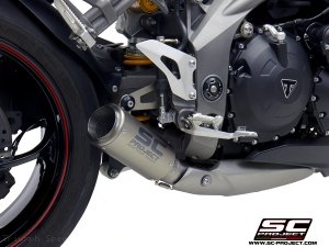 CR T Exhaust Triumph Speed Triple RS 2018 T22 T38