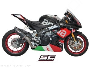 Race Oval Exhaust by SC-Project Aprilia / RSV4 RR / 2016