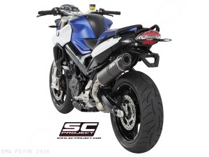 Oval Matte Carbon Exhaust BMW F800R 2016 B21 02C