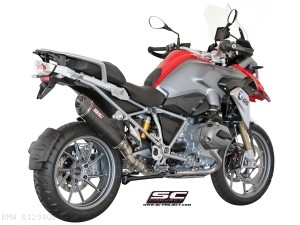 Oval Matte Carbon SC1 Exhaust by SC-Project BMW / R1200GS / 2013