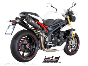 Conic High Mount Exhaust by SC-Project Triumph / Speed Triple / 2012