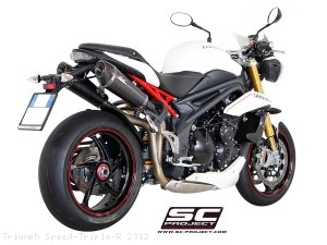 Conic High Mount Exhaust by SC-Project Triumph / Speed Triple R / 2012