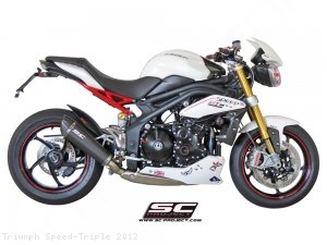 Conic Low Mount Exhaust by SC-Project Triumph / Speed Triple / 2012