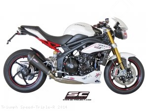Conic Low Mount Exhaust by SC-Project Triumph / Speed Triple R / 2014