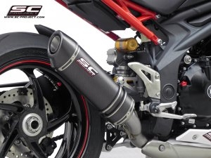 Oval Low Mount Exhaust Triumph / Speed Triple / 2014 (T05-L01)
