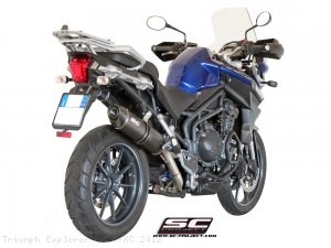 Oval High Mount Exhaust by SC-Project Triumph / Explorer 1200 XC / 2012