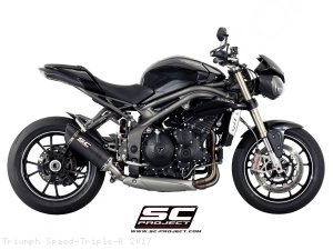 Oval Low Mount Exhaust Triumph / Speed Triple R / 2017 (T16