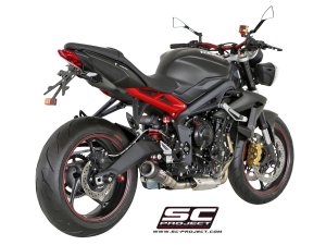 Triumph Street Triple 2013 series CR T Exhaust by SC Project