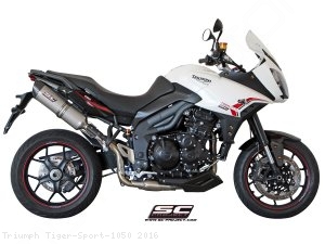 Oval High Mount Exhaust Triumph / Tiger Sport 1050 / 2016