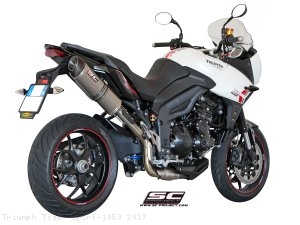 Oval High Mount Exhaust Triumph Tiger Sport 1050 2017 T08 H02