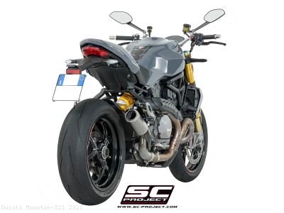 ducati モンスター821sc projectマフラー Ducati Monster 821 CR-T Slip-on Exhaust by SC-Project