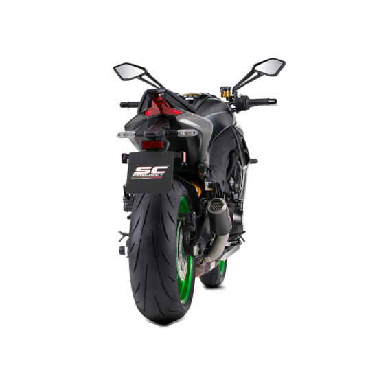 CR-T Slip-On Exhaust with Titanium Mesh Outlet by SC-Project - K44-T36CR