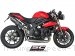 Oval High Mount Exhaust by SC-Project Triumph / Speed Triple / 2011